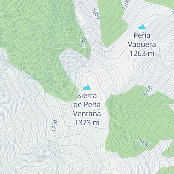 Map of Sierra de Peña Ventana