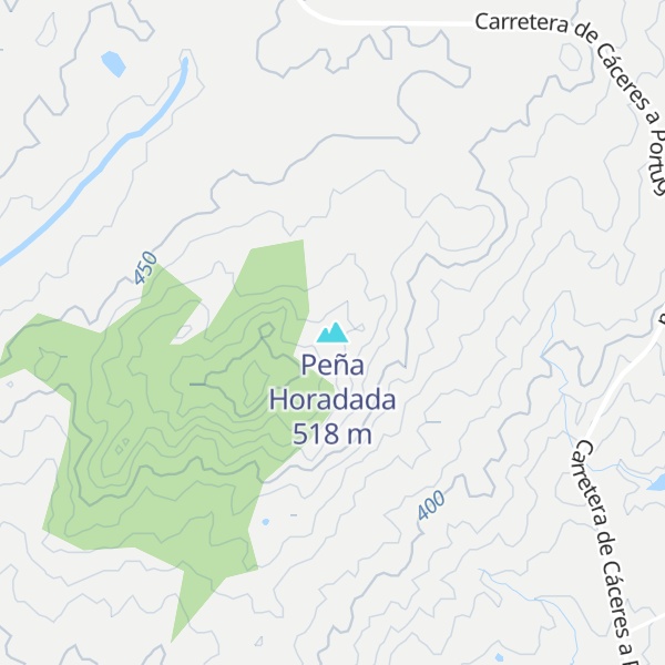 Map of Peña Horadada