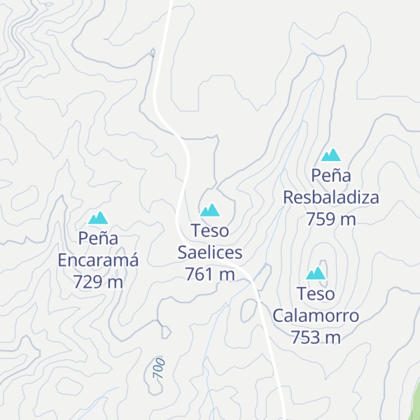 Map of Teso Saelices