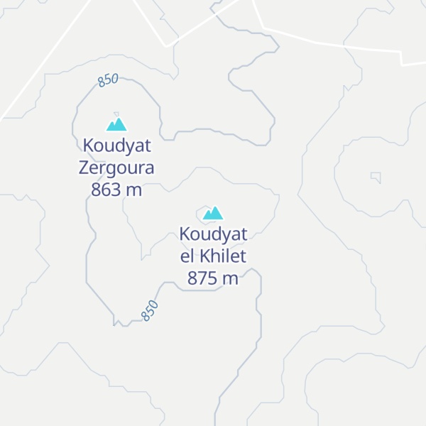 Map of Koudyat el Khilet
