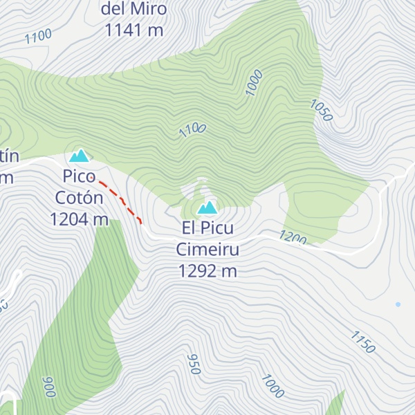 Map of El Picu Cimeiru
