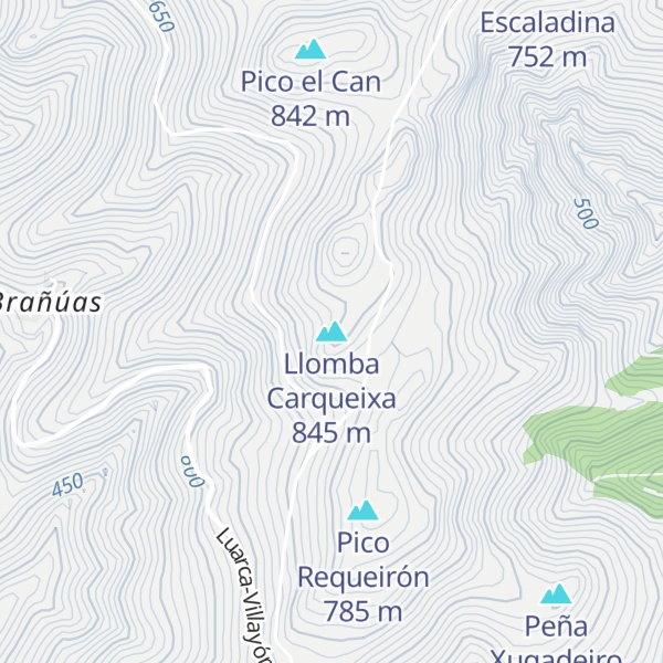 Map of Llomba Carqueixa