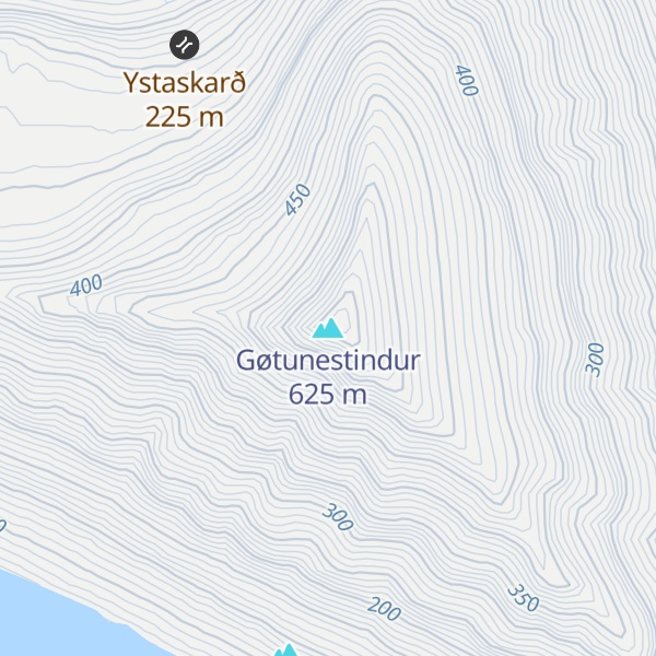 Map of Gøtunestindur