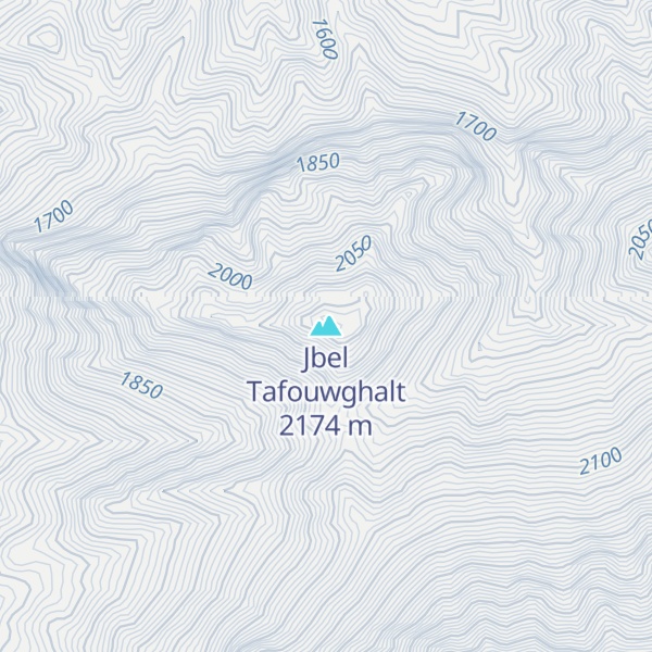 Map of Jbel Tafouwghalt