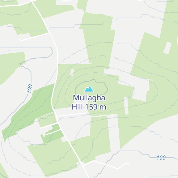 Map of Mullagha Hill