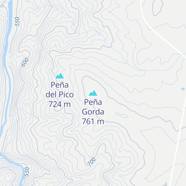 Map of Peña Gorda