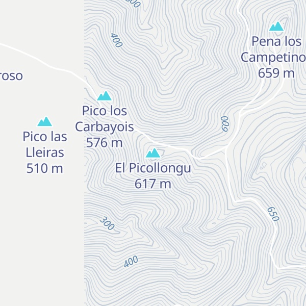 Map of El Picollongu