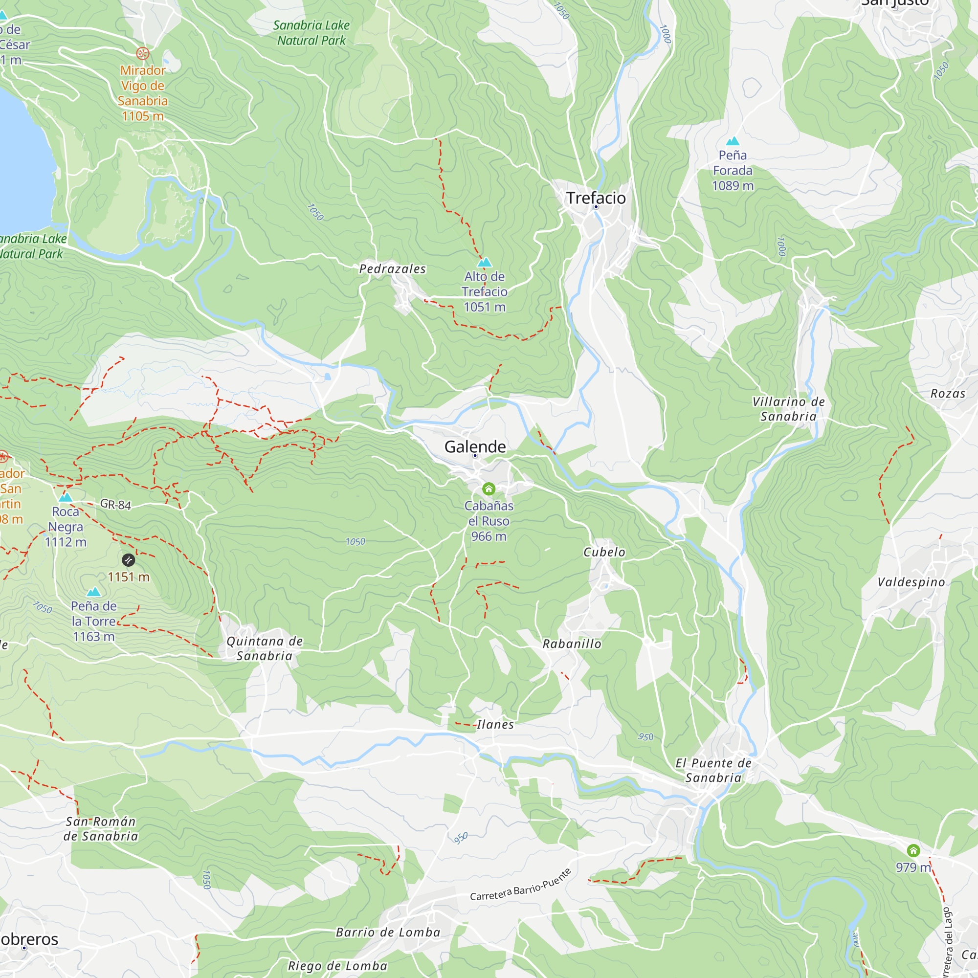 Cabañas el Ruso map