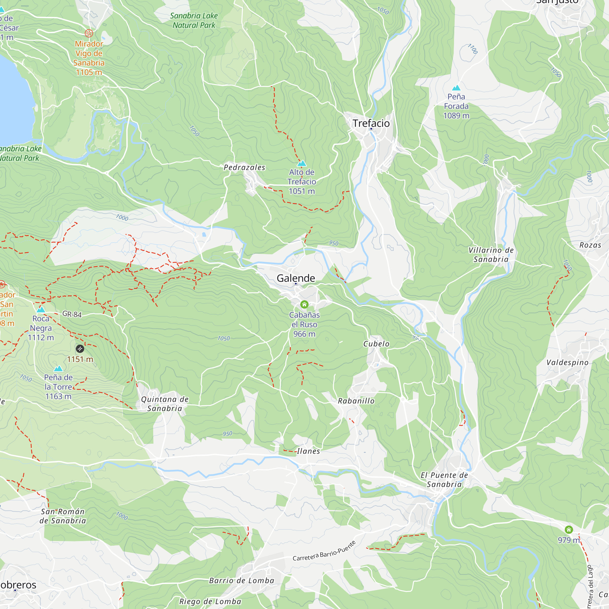 Cabañas el Ruso map