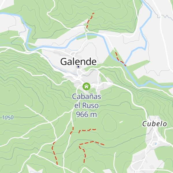 Map of Cabañas el Ruso