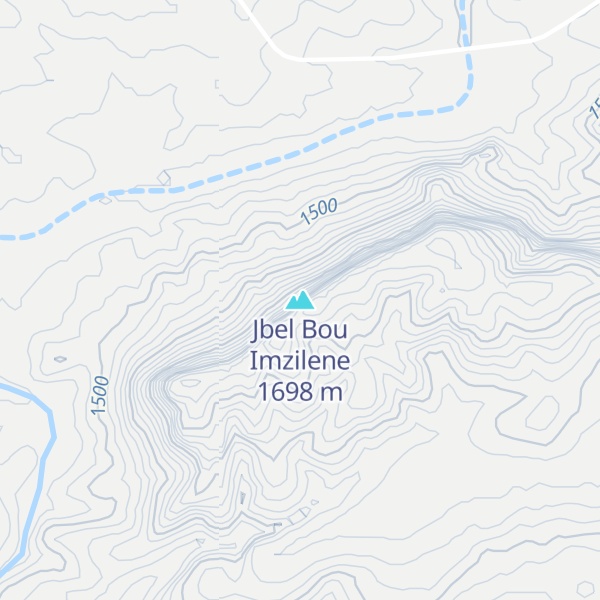 Map of Jbel Bou Imzilene