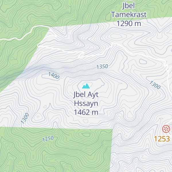 Map of Jbel Ayt Hssayn