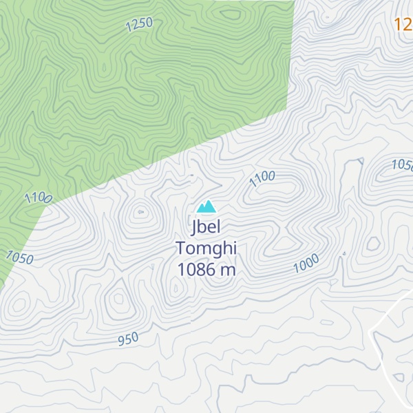Map of Jbel Tomghi