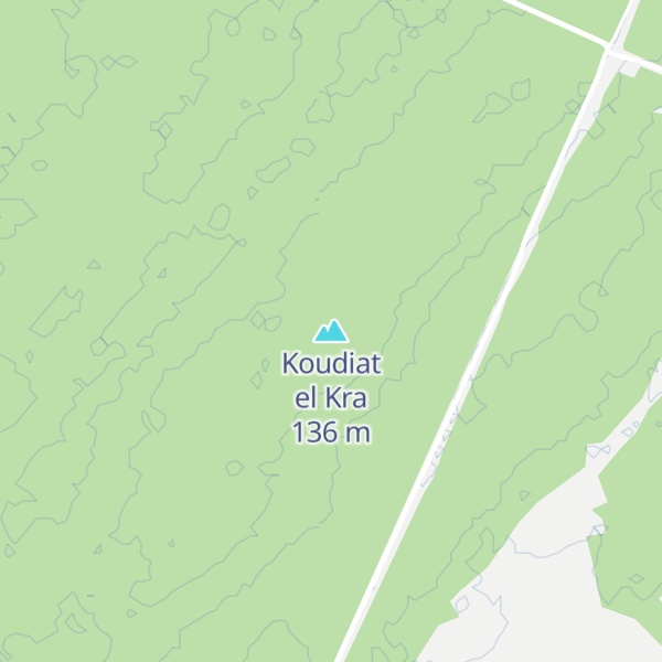 Map of Koudiat el Kra