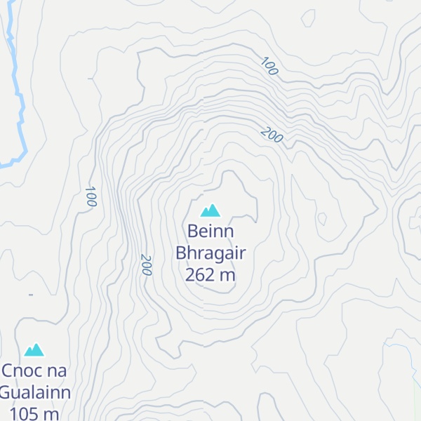 Map of Beinn Bhragair