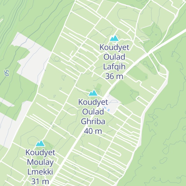 Map of Koudyet Oulad Ghriba