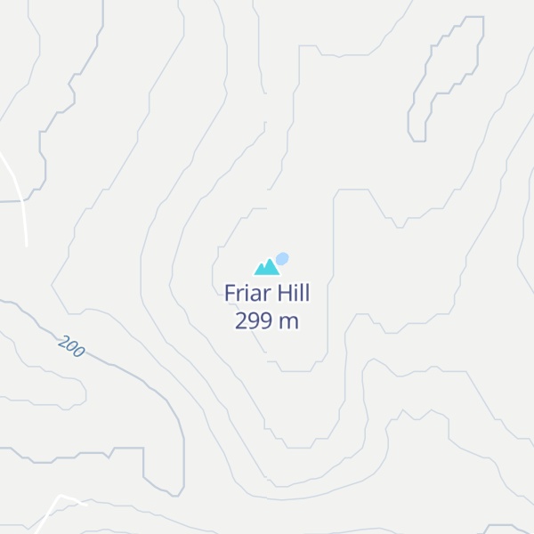 Map of Friar Hill