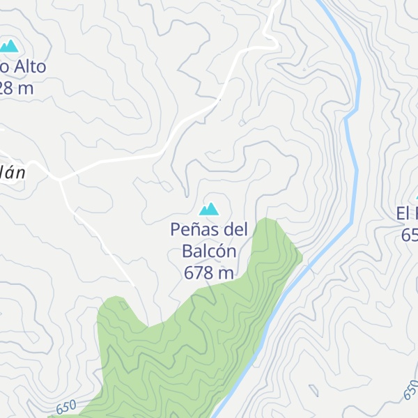 Map of Peñas del Balcón