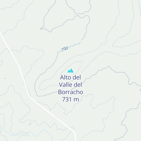 Map of Alto del Valle del Borracho