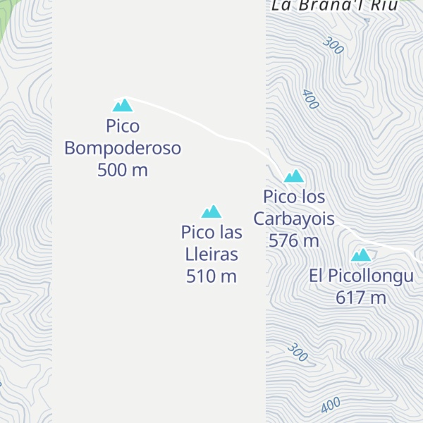 Map of Pico las Lleiras