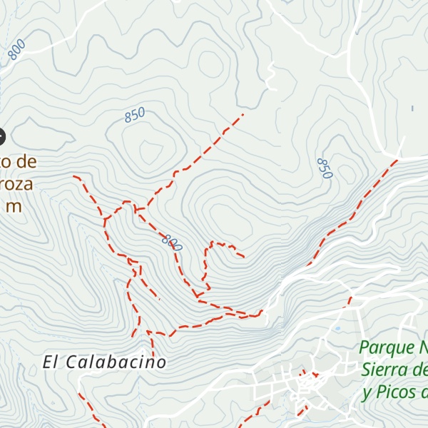 Map of Peña de Arias Montano