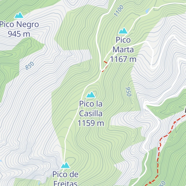 Map of Refugio Estreitin