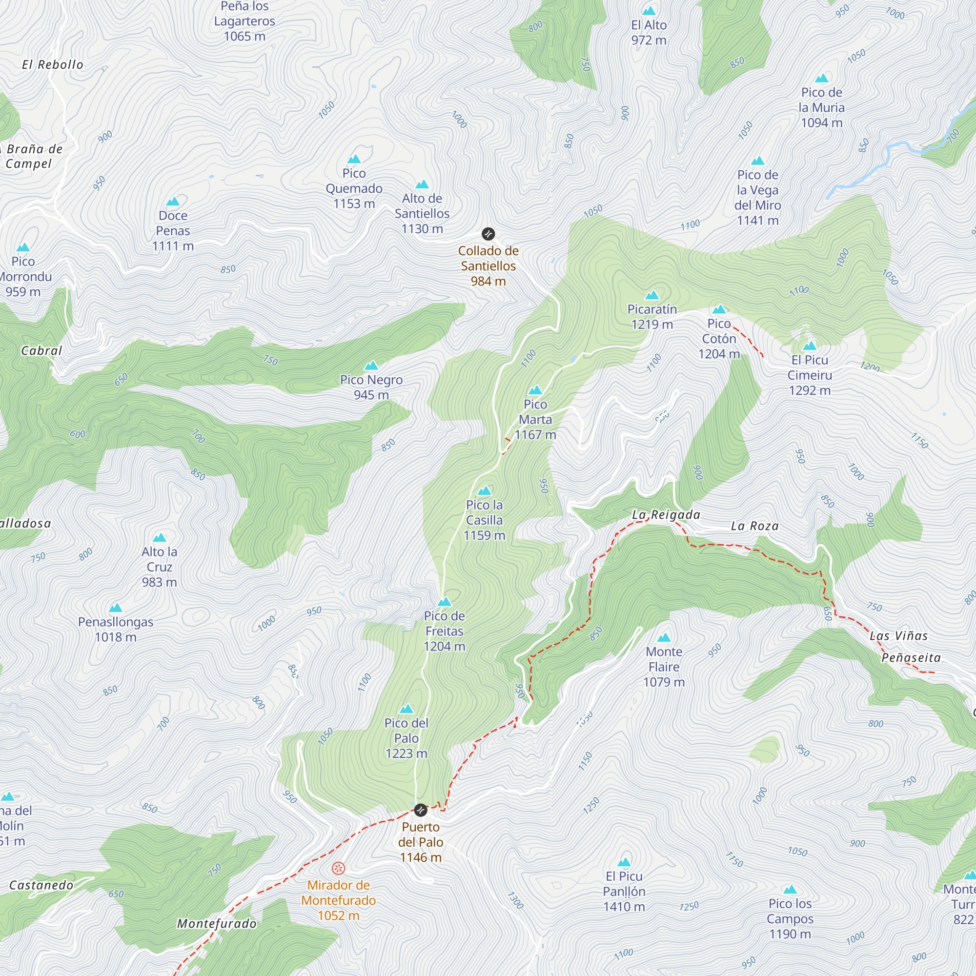 Refugio Estreitin map
