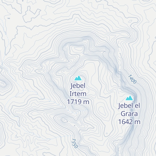 Map of Jebel Irtem