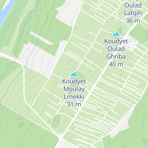 Map of Koudyet Moulay Lmekki