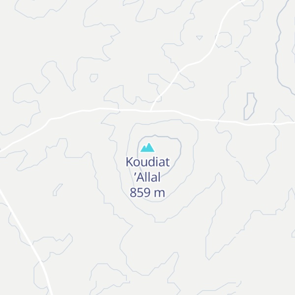 Map of Koudiat ’Allal