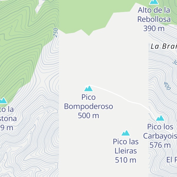 Map of Pico Bompoderoso
