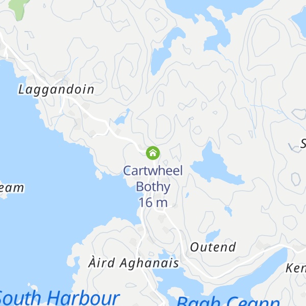 Map of Cartwheel Bothy
