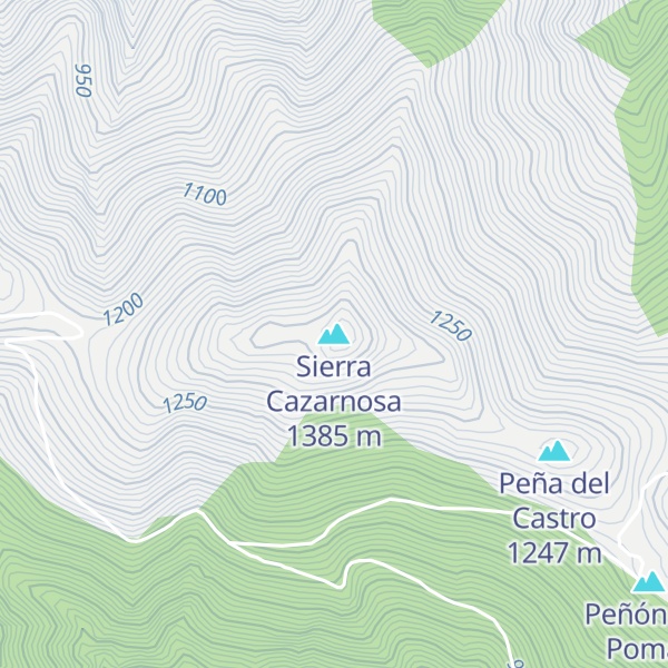 Map of Sierra Cazarnosa