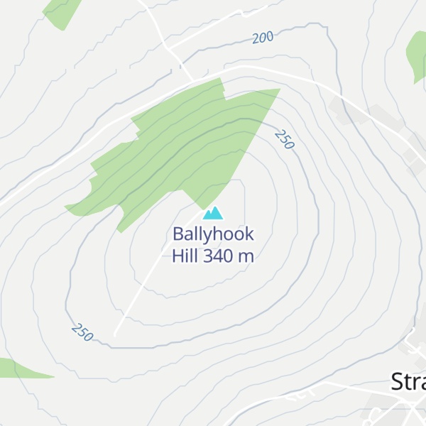 Map of Ballyhook Hill