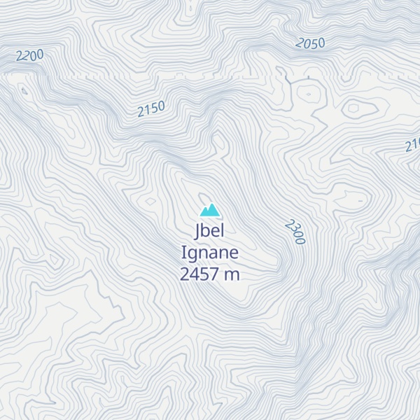 Map of Jbel Ignane