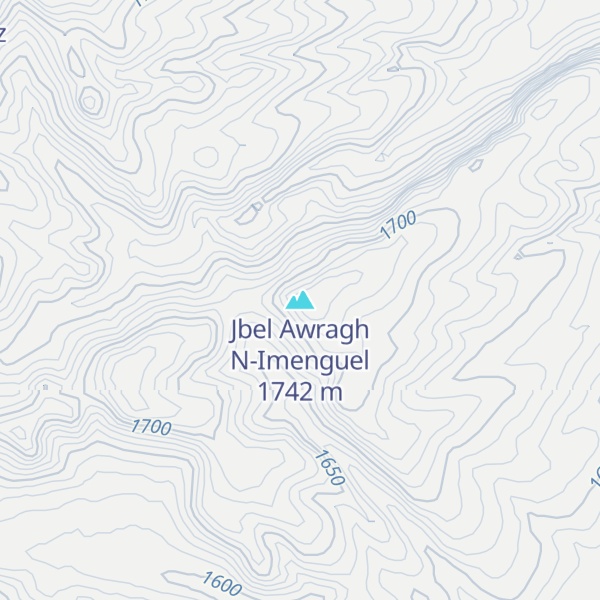 Map of Jbel Awragh N-Imenguel