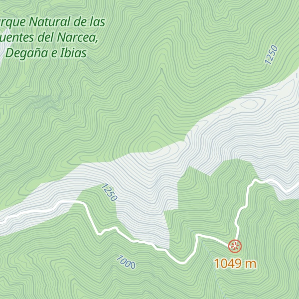 Map of Pico de Valmayor