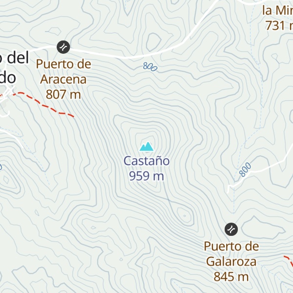 Map of Castaño