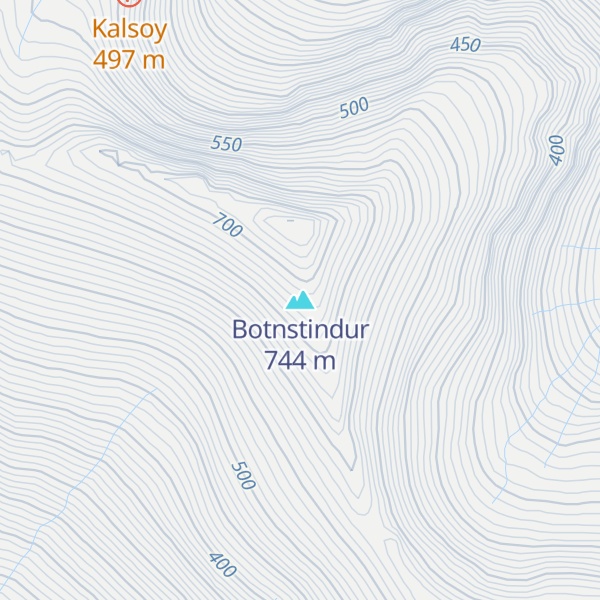 Map of Botnstindur