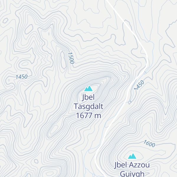 Map of Jbel Tasgdalt