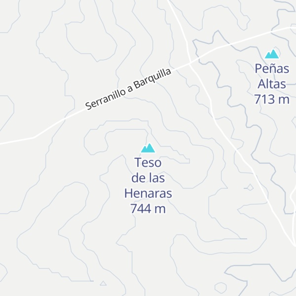 Map of Teso de las Henaras