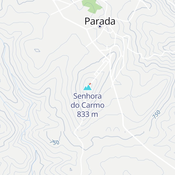Map of Senhora do Carmo