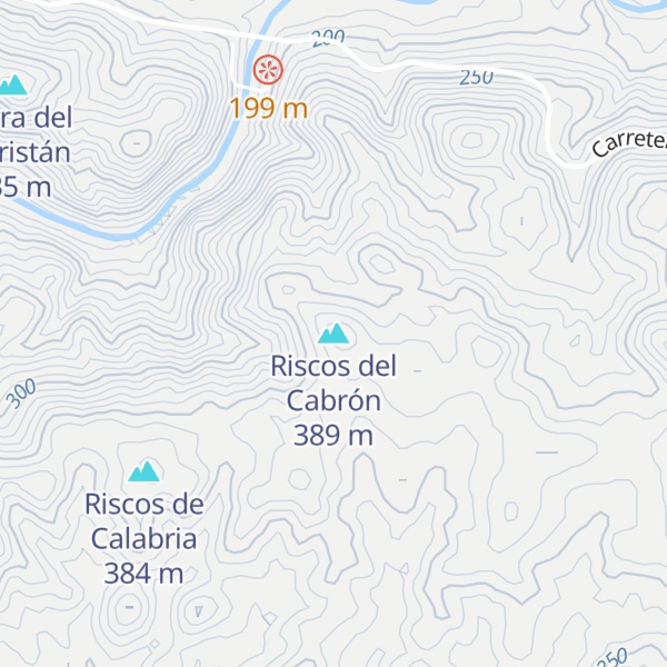 Map of Riscos del Cabrón