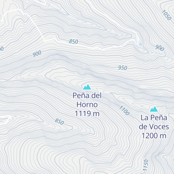 Map of Peña del Horno