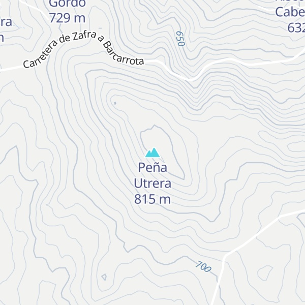Map of Peña Utrera