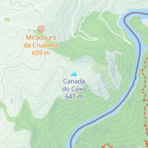 Map of Canada do Coxo