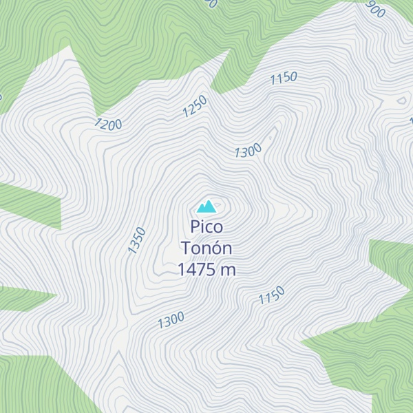 Map of Pico Tonón