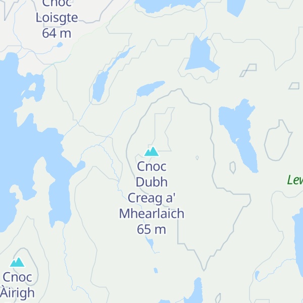 Map of Cnoc Dubh Creag a' Mhearlaich