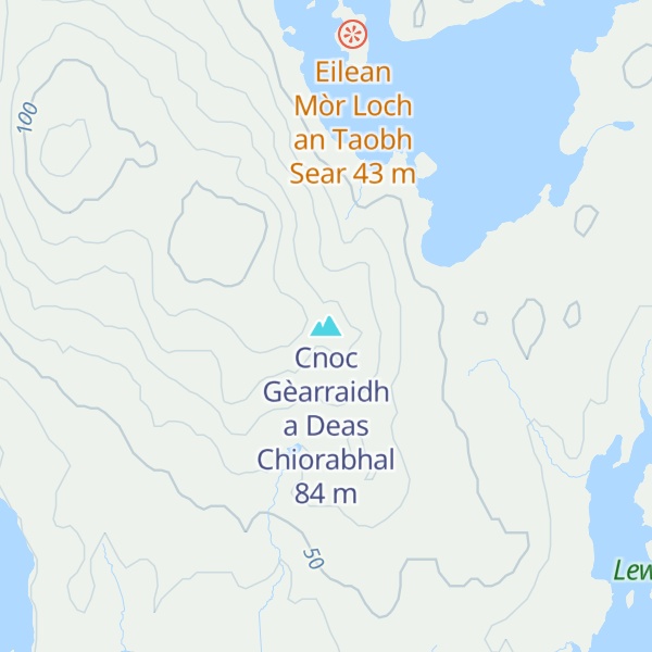 Map of Cnoc Gèarraidh a Deas Chiorabhal