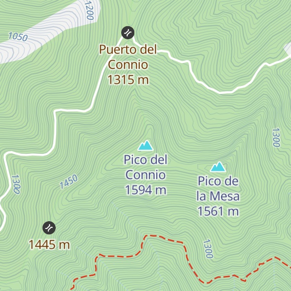 Map of Pico del Connio